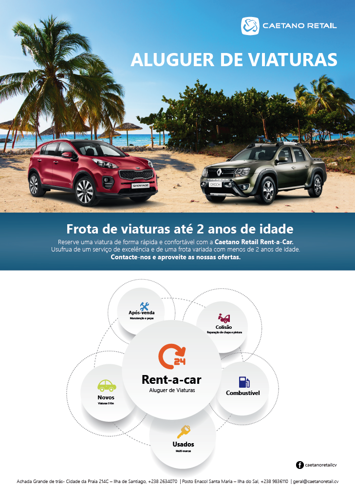 Cabo Verde RentACar com oferta diversificada Caetano Retail CVCaetano Retail CV